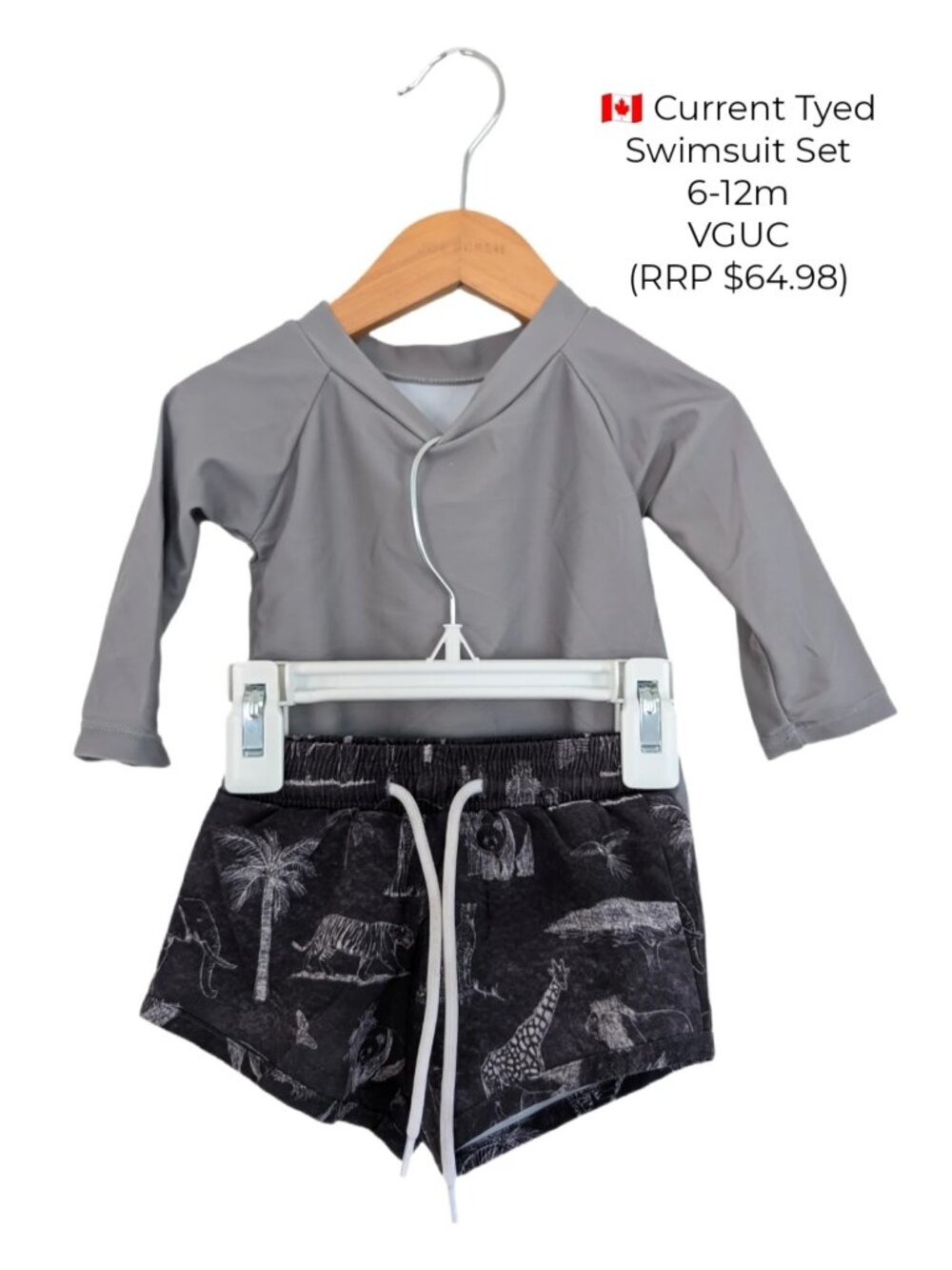 Current Tyed Rashguard‎ & Swimshort set 6-12m